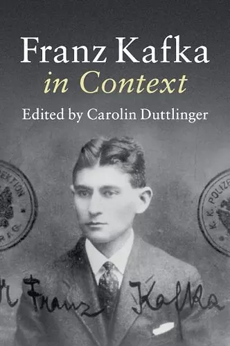 Franz Kafka in Context cover