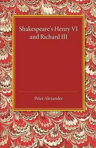Shakespeare's Henry VI and Richard III cover