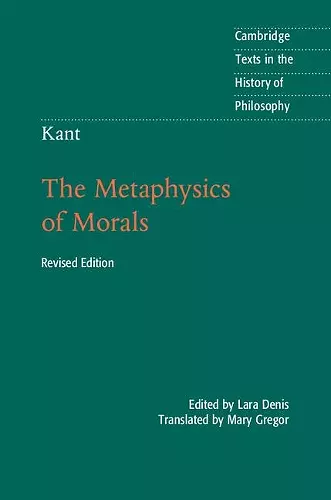 Kant: The Metaphysics of Morals cover