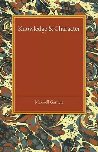 Knowledge and Character cover