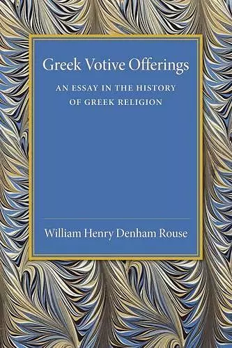 Greek Votive Offerings cover