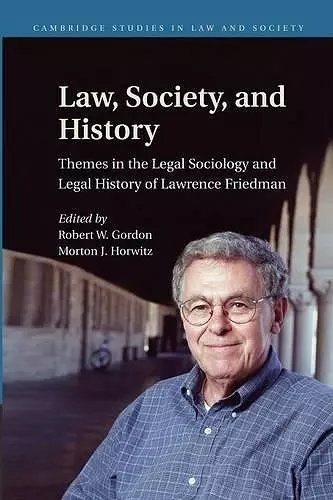 Law, Society, and History cover