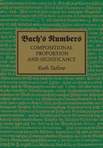 Bach's Numbers cover