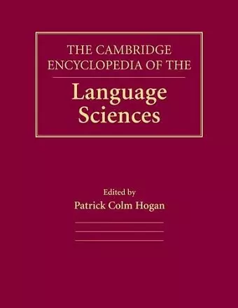 The Cambridge Encyclopedia of the Language Sciences cover