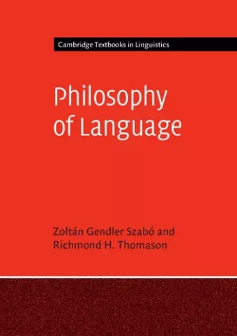 Philosophy of Language cover