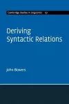 Deriving Syntactic Relations cover