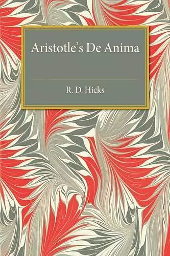 Aristotle De Anima cover