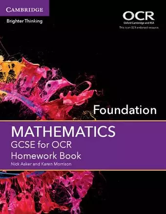 GCSE Mathematics for OCR Foundation Homework Book cover