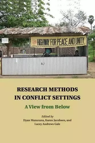 Research Methods in Conflict Settings cover