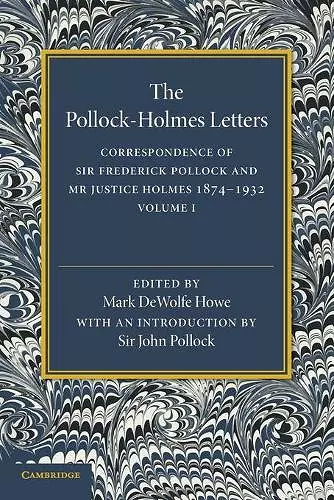 The Pollock–Holmes Letters: Volume 1 cover