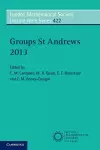 Groups St Andrews 2013 cover