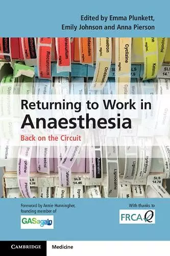 Returning to Work in Anaesthesia cover