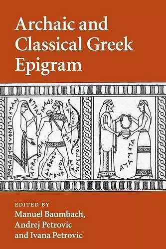 Archaic and Classical Greek Epigram cover