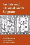 Archaic and Classical Greek Epigram cover