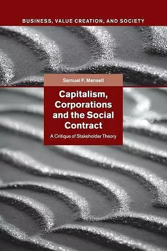 Capitalism, Corporations and the Social Contract cover