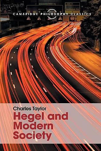 Hegel and Modern Society cover