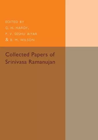 Collected Papers of Srinivasa Ramanujan cover