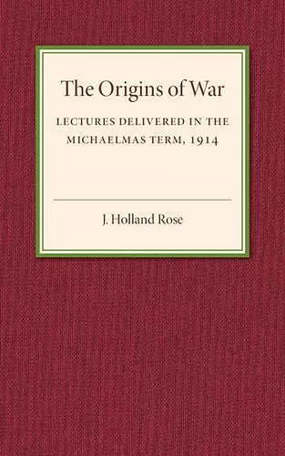 The Origins of the War cover