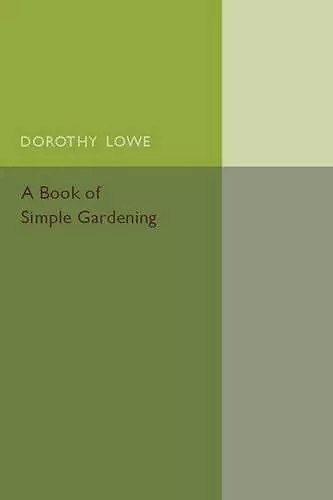 A Book of Simple Gardening cover