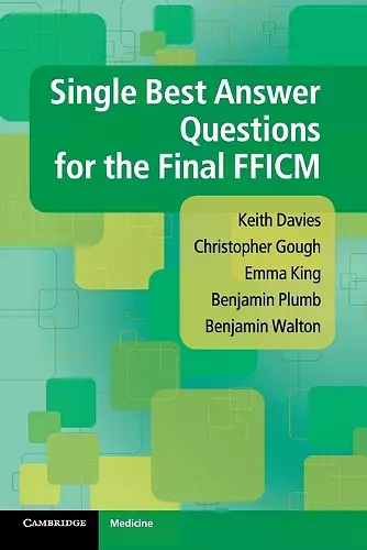 Single Best Answer Questions for the Final FFICM cover