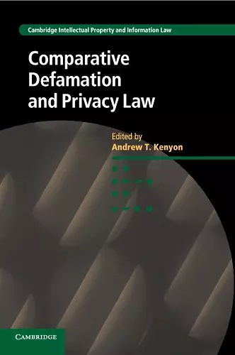 Comparative Defamation and Privacy Law cover