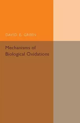 Mechanisms of Biological Oxidations cover