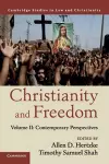 Christianity and Freedom: Volume 2, Contemporary Perspectives cover