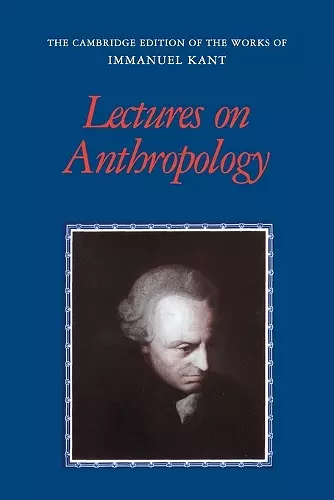 Lectures on Anthropology cover