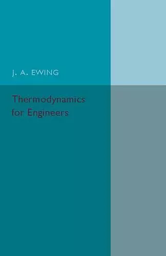 Thermodynamics for Engineers cover