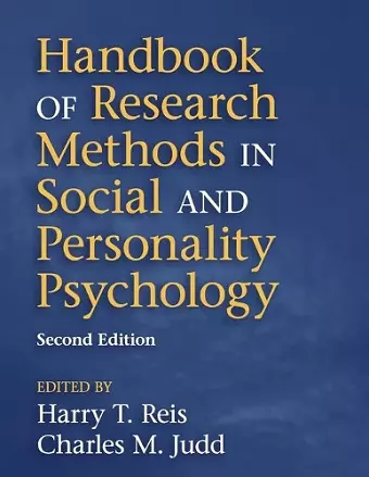 Handbook of Research Methods in Social and Personality Psychology cover