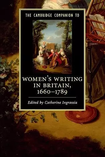 The Cambridge Companion to Women's Writing in Britain, 1660–1789 cover