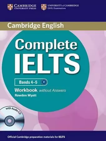 Complete IELTS Bands 4-5 Workbook without Answers with Audio CD cover