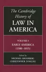 The Cambridge History of Law in America cover