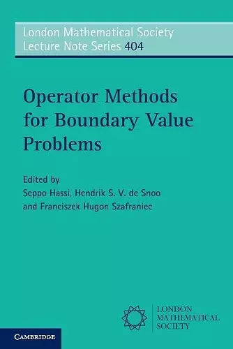 Operator Methods for Boundary Value Problems cover