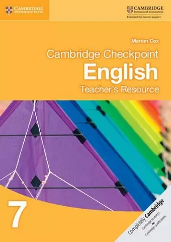 Cambridge Checkpoint English Teacher's Resource 7 cover