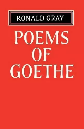 Poems of Goethe cover