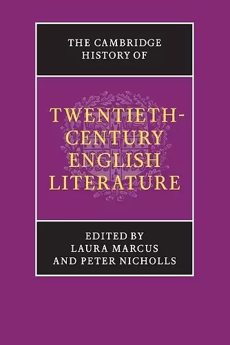 The Cambridge History of Twentieth-Century English Literature cover