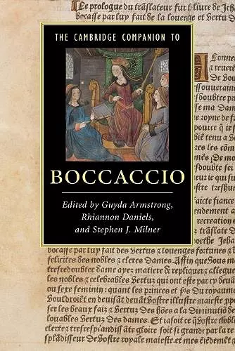 The Cambridge Companion to Boccaccio cover