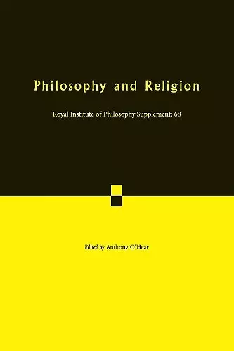 Philosophy and Religion cover