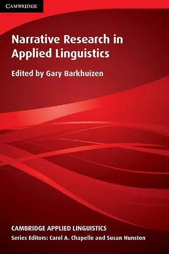 Narrative Research in Applied Linguistics cover