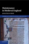 Maintenance in Medieval England cover