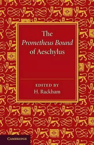 The Prometheus Bound of Aeschylus cover