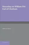 William Pitt Earl of Chatham cover