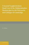 A Second Supplementary Hand-list of the Muhammadan Manuscripts in the University and Colleges of Cambridge cover