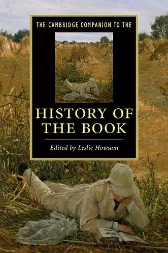 The Cambridge Companion to the History of the Book cover