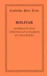 Address to the Venezuelan Congress at Angostura cover