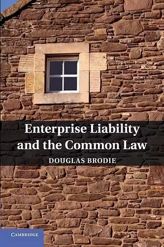 Enterprise Liability and the Common Law cover