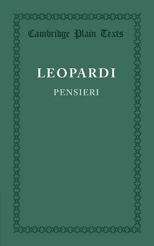 Pensieri cover