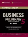 Cambridge English Business 5 Preliminary Student's Book with Answers cover