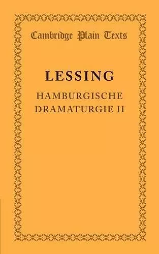 Hamburgische Dramaturgie II cover
